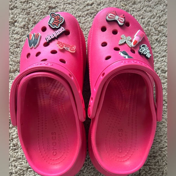 Hot Pink platform crocs!!! 💕 - Picture 1 of 6